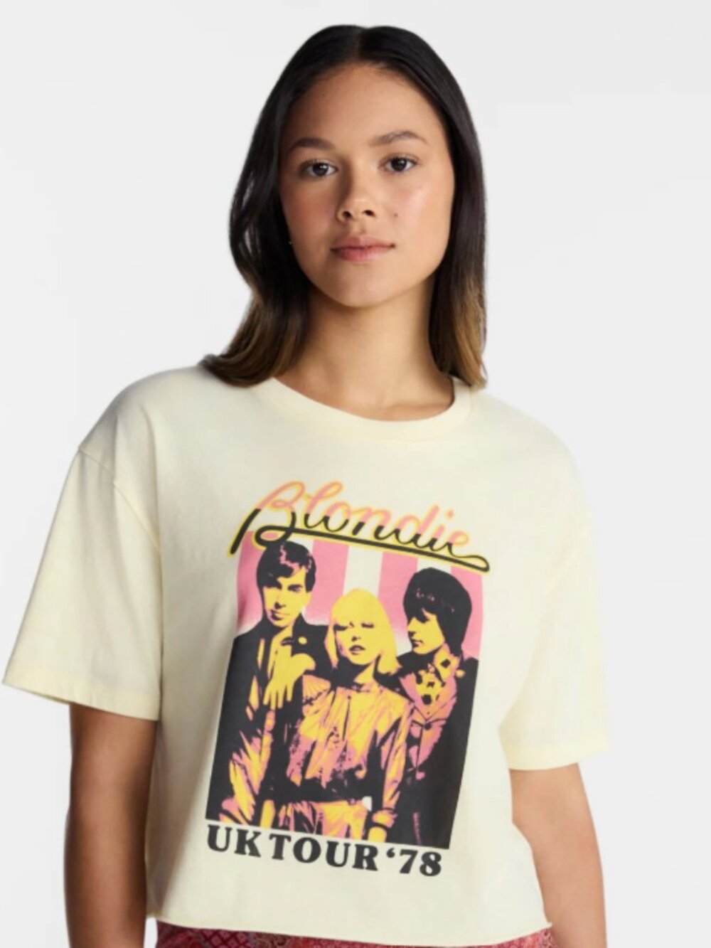 NEW No Boundaries Blondie UK Tour Women's Graphic Large (12/14) T-Shirt